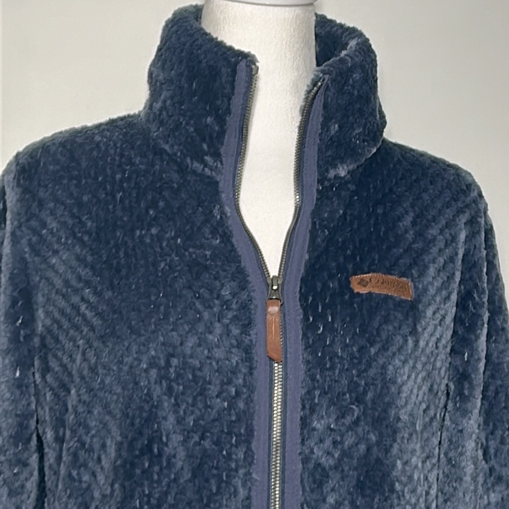 Columbia polar fleece zip front jacket